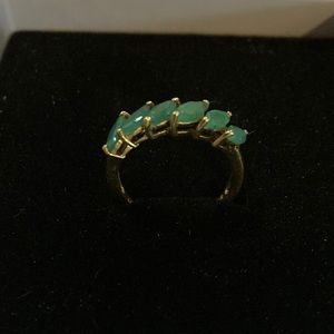 Emerald Sterling Silver Ring